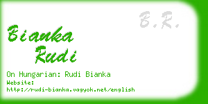 bianka rudi business card